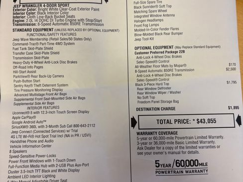 Used 2025 Jeep Wrangler Unlimited Sport AWD/4WD image 11