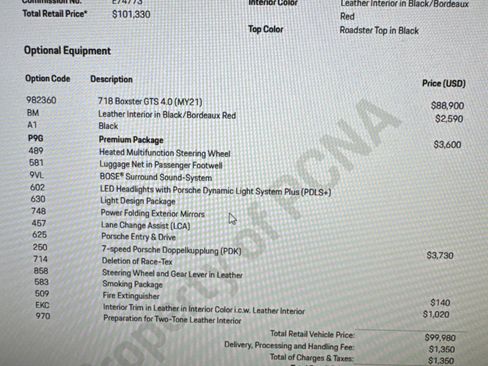 Used 2021 Porsche 718 Boxster GTS RWD image 6
