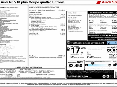 Used 2018 Audi R8 V10 plus image 18