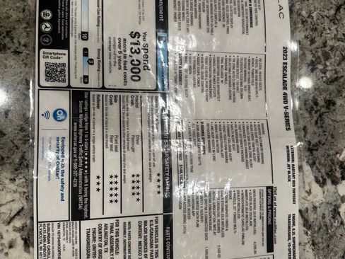 Used 2023 Cadillac Escalade V w/ LPO, ONYX Package image 32