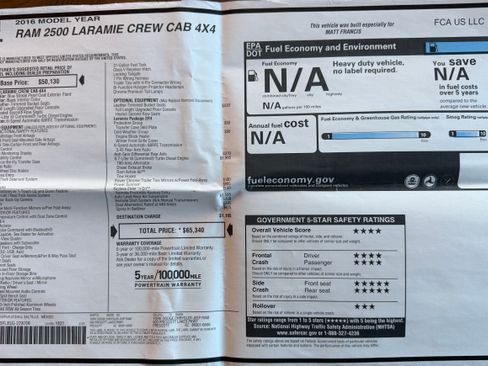 Used 2016 RAM 2500 Laramie w/ Protection Group image 17