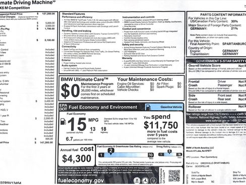 Used 2024 BMW X6 M Competition w/ Executive Package image 23