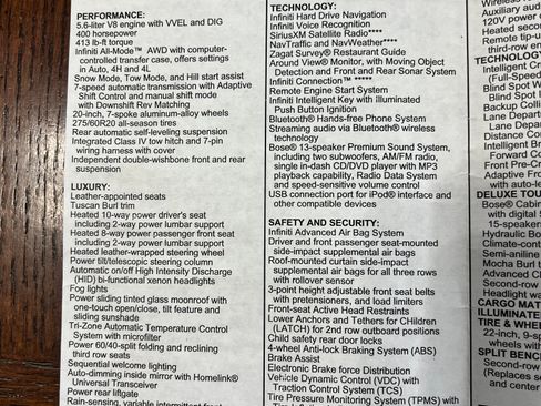 Used 2014 INFINITI QX80 4WD w/ Deluxe Touring Package image 29