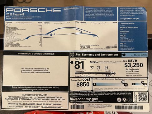 Used 2022 Porsche Taycan 4S image 28