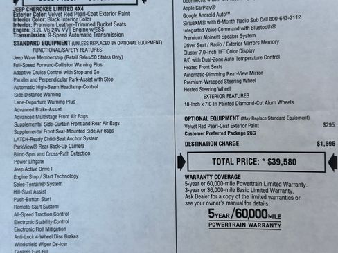 Used 2021 Jeep Cherokee Limited image 12