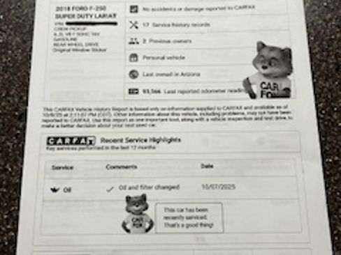 Used 2018 Ford F250 Lariat w/ Lariat Ultimate Package image 17