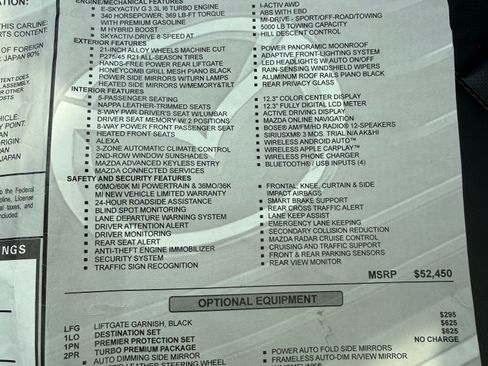 Used 2025 MAZDA CX-70 3.3 Turbo S w/ Premium Package image 21