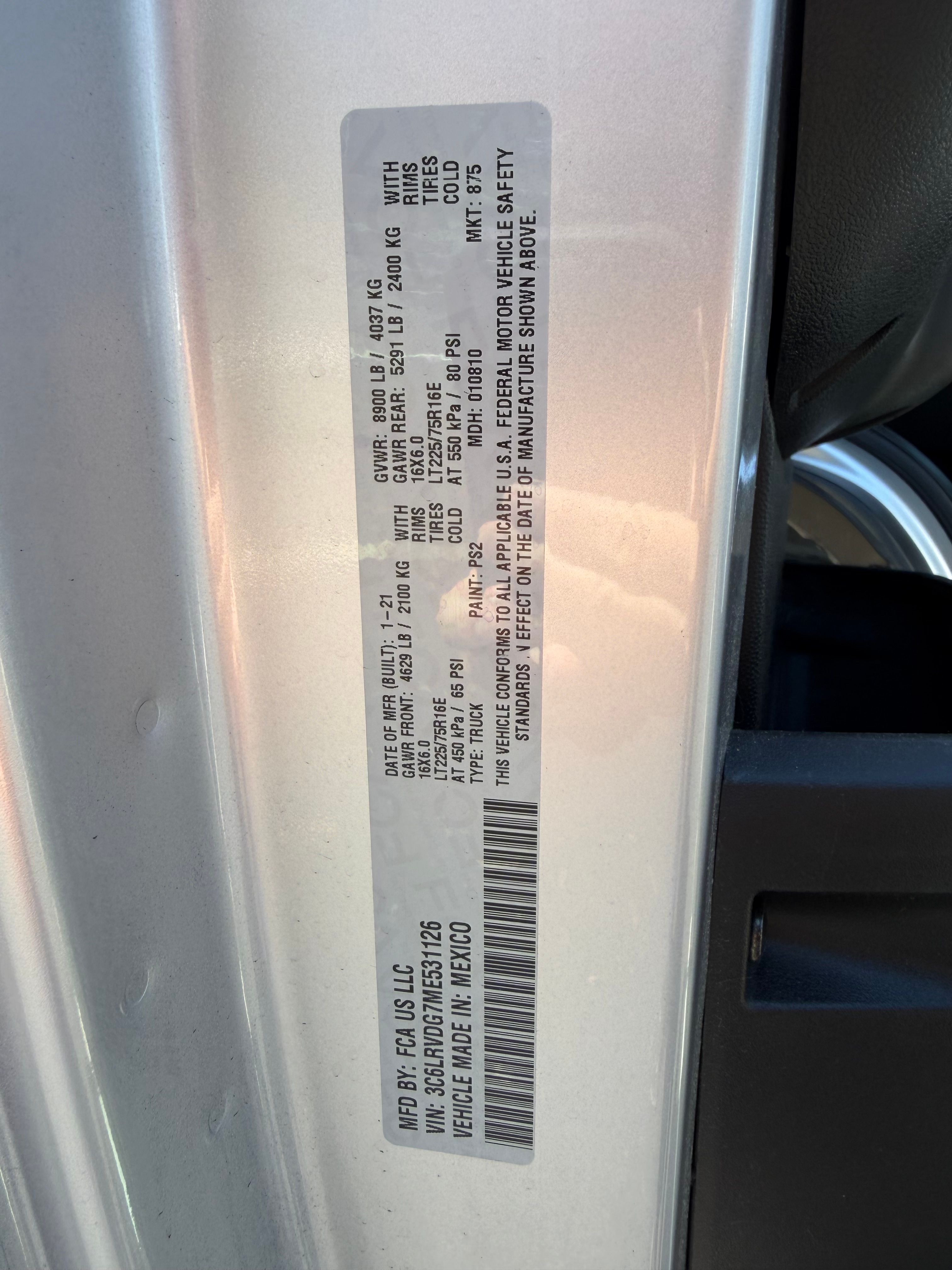 Used 2021 RAM ProMaster 2500 w/ Convenience Group FWD image 12