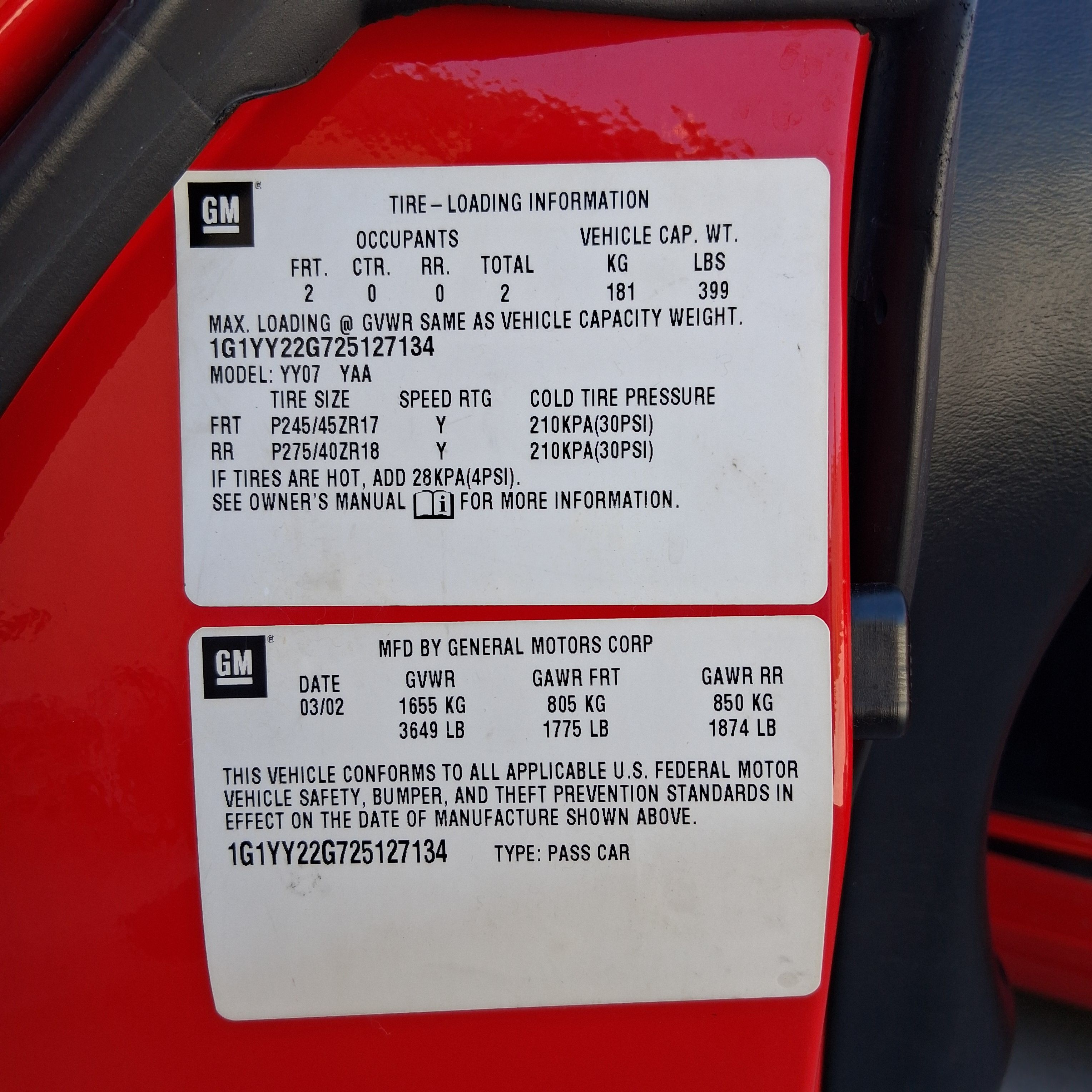 Used 2002 Chevrolet Corvette Coupe RWD image 20