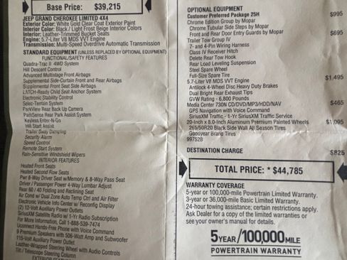 Used 2011 Jeep Grand Cherokee Limited w/ Mopar Chrome Edition Group AWD/4WD image 19