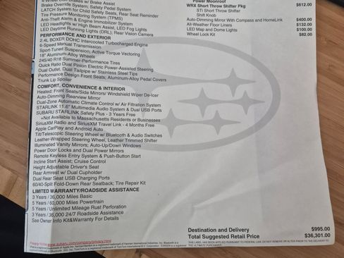Used 2022 Subaru WRX Premium image 32