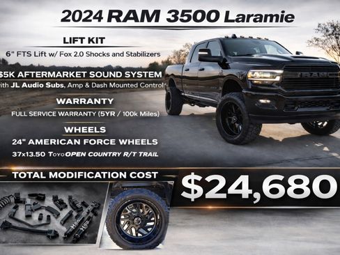 Used 2024 RAM 3500 Laramie w/ Night Edition image 1