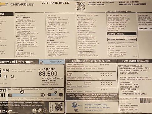 Used 2015 Chevrolet Tahoe LTZ image 2