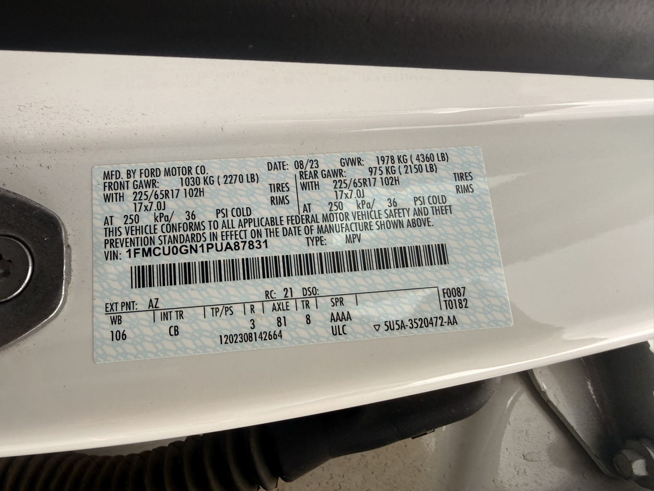 Used 2023 Ford Escape Active FWD image 17