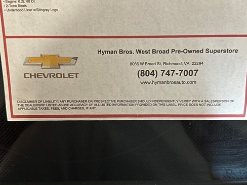 Used 2016 Chevrolet Corvette Stingray Coupe w/ 3LT Preferred Equipment Group image 2