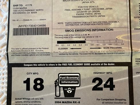 Used 2004 MAZDA RX-8 w/ MT Grand Touring Pkg image 20