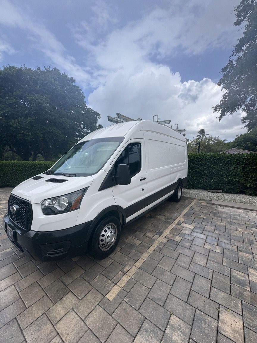 Used 2023 Ford Transit 350 148 High Roof Extended DRW RWD image 1