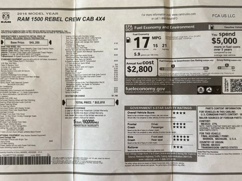 Used 2016 RAM 1500 Rebel w/ Luxury Group image 17