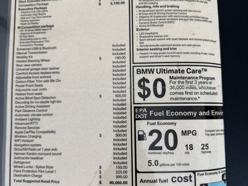 Used 2020 BMW M4 Coupe w/ Competition Package RWD image 15
