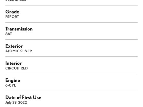 Used 2022 Lexus RX 350 F Sport image 13