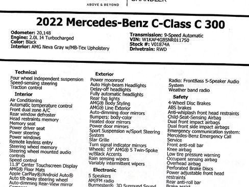 Used 2022 Mercedes-Benz C 300 Sedan image 10