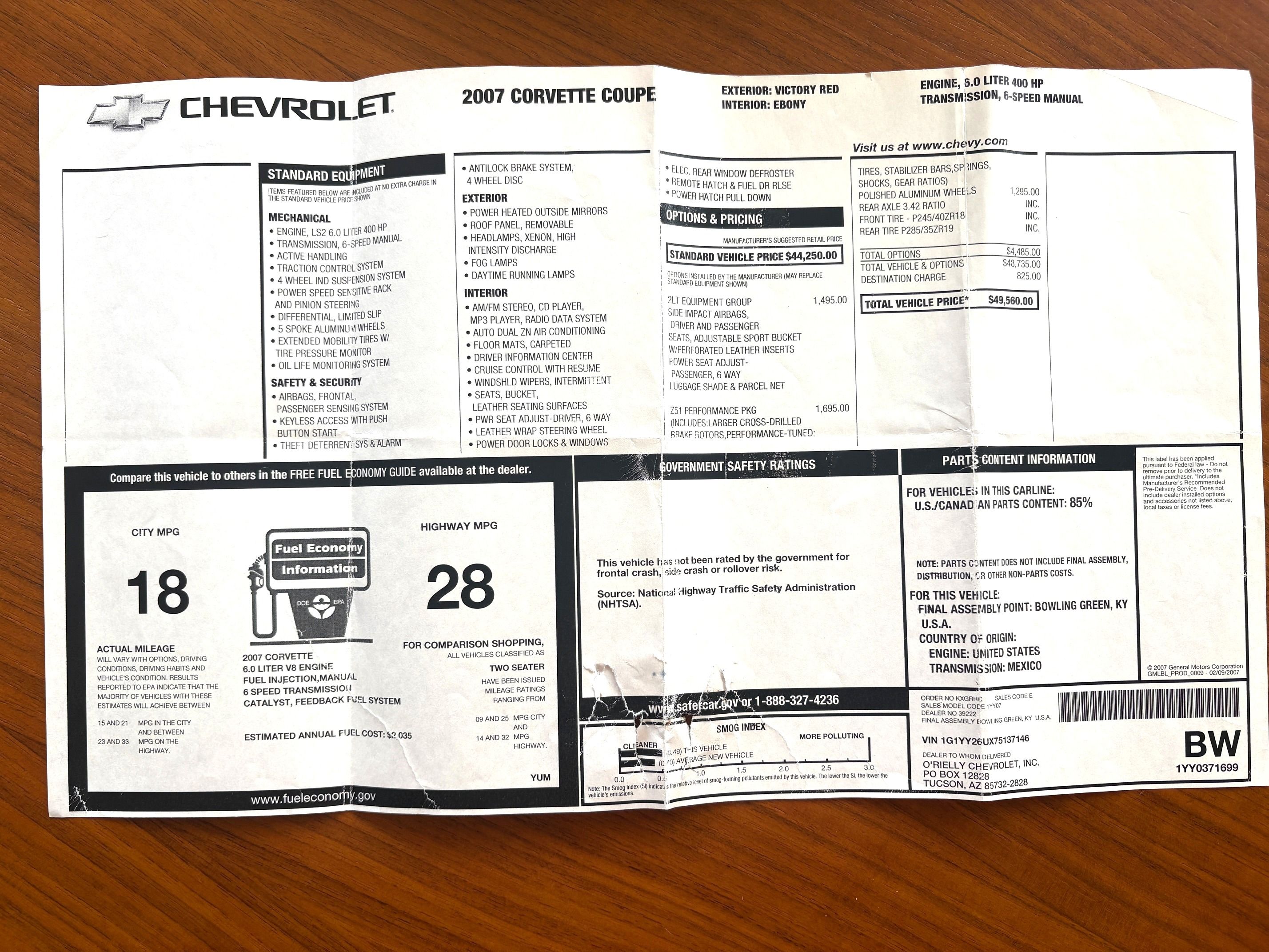 Used 2007 Chevrolet Corvette Coupe w/ Performance Package RWD image 29