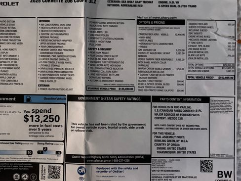 Used 2025 Chevrolet Corvette Z06 image 11