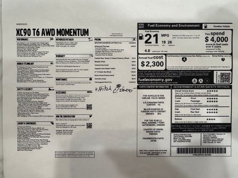 Used 2020 Volvo XC90 T6 Momentum image 27