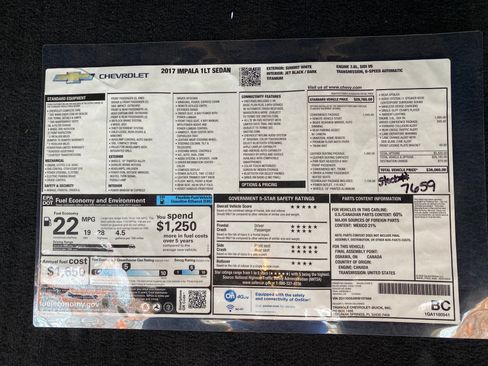 Used 2017 Chevrolet Impala LT w/ Leather Package image 27