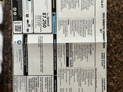 Used 2024 Chevrolet Corvette Stingray Preferred Cpe w/ Z51 Performance Package image 6