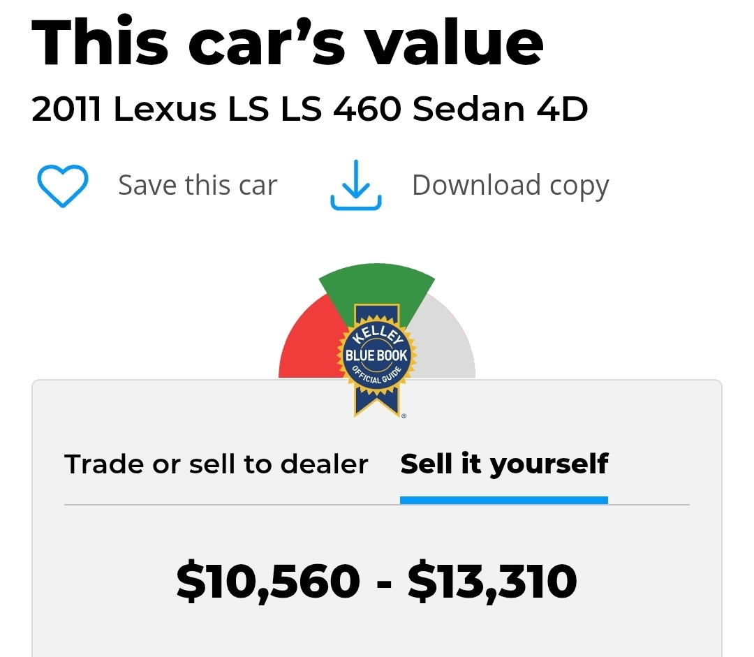 Used 2011 Lexus LS 460 w/ Luxury Value Edition RWD image 14