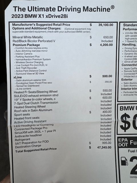Used 2023 BMW X1 xDrive28i w/ Premium Package AWD/4WD image 24