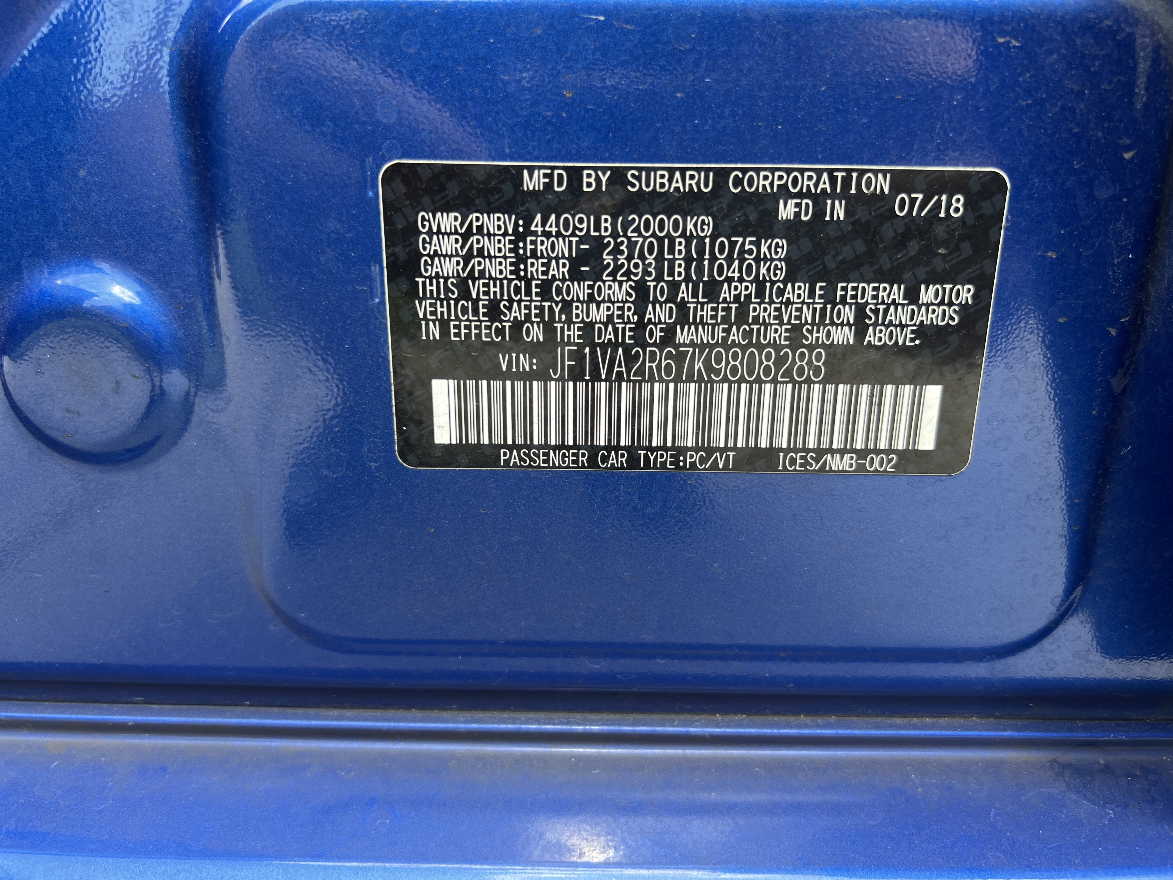 Used 2019 Subaru WRX STI w/ Popular Package #1 AWD/4WD image 10