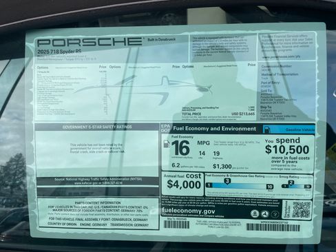 Used 2025 Porsche 718 Boxster Spyder RS image 12