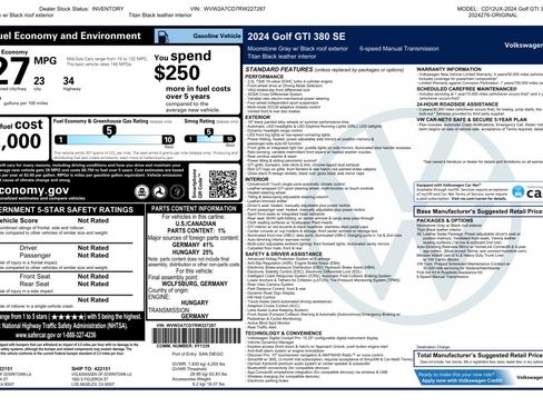 Used 2024 Volkswagen GTI SE FWD image 27