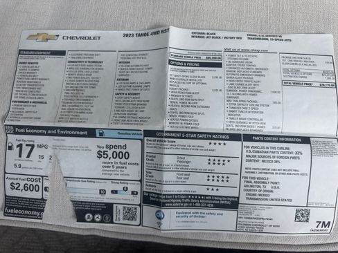 Used 2023 Chevrolet Tahoe RST w/ Luxury Package AWD/4WD image 23