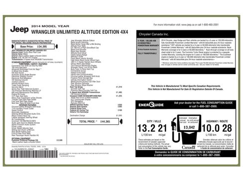 Used 2014 Jeep Wrangler Unlimited Sahara w/ Dual Top Group image 12