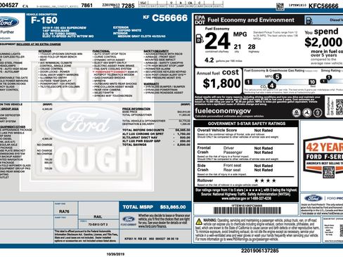 Used 2019 Ford F150 XLT w/ Equipment Group 302A Luxury image 13