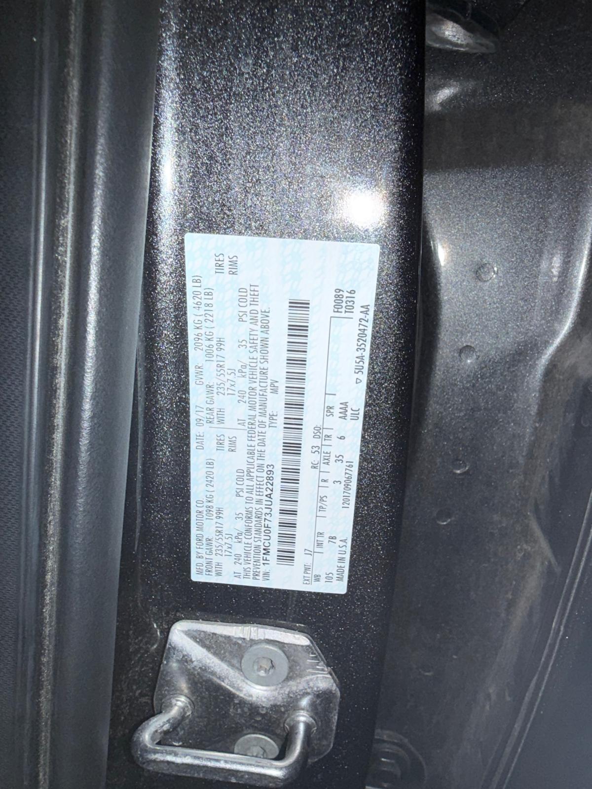 Used 2018 Ford Escape S FWD image 10