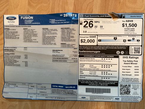 Used 2014 Ford Fusion SE w/ Equipment Group 202A FWD image 11