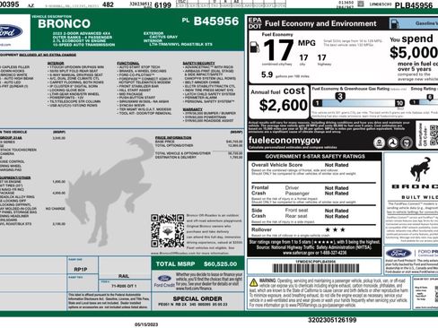 Used 2023 Ford Bronco Outer Banks w/ Sasquatch Package image 31