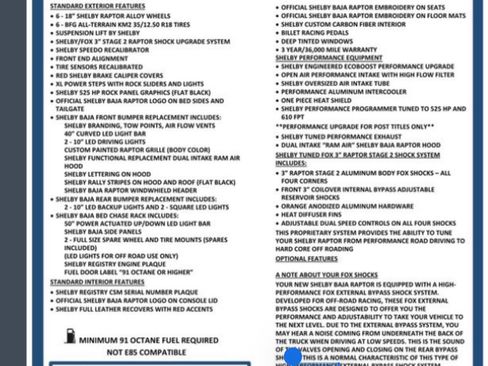 Used 2018 Ford F150 Raptor w/ Equipment Group 802A Luxury image 4