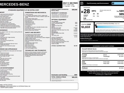 Used 2017 Mercedes-Benz C 300 Sedan image 21