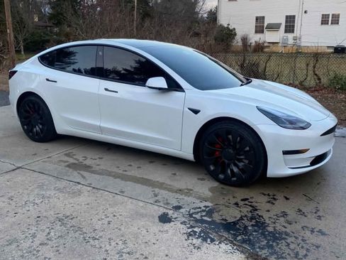 Used 2021 Tesla Model 3 Performance AWD/4WD image 2