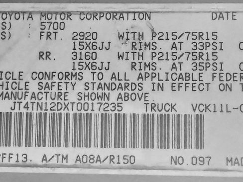 Used 1996 Toyota T100 DX image 14