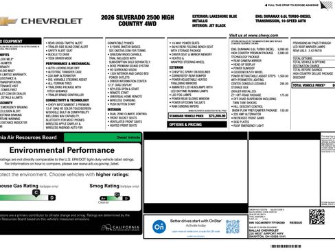 Used 2022 Chevrolet Silverado 2500 High Country w/ Z71 Off-Road Package image 1