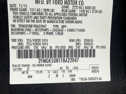 Used 2015 Ford Flex Limited w/ Equipment Group 301A image 19