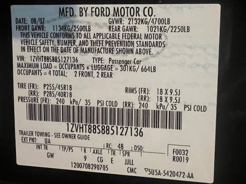 Used 2008 Ford Mustang Shelby GT500 image 17