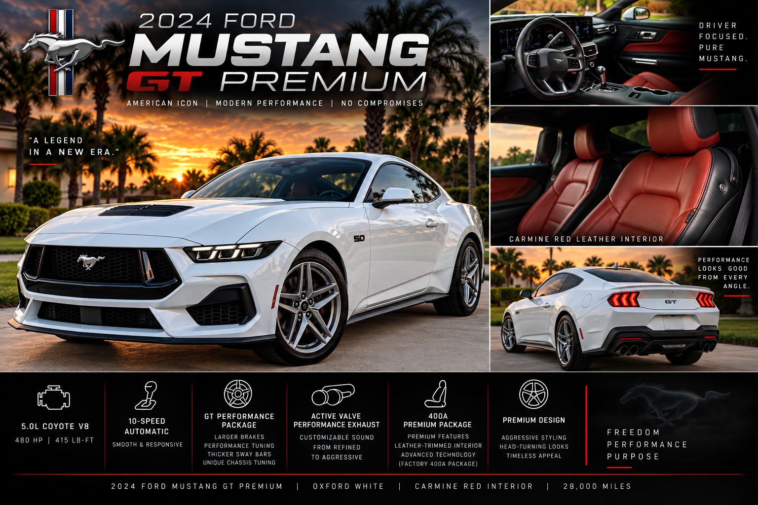 Used 2024 Ford Mustang GT Premium RWD image 1