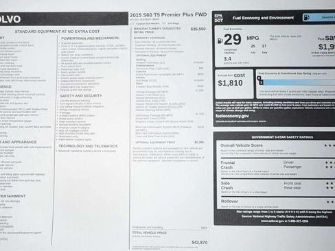 Used 2015 Volvo S60 T5 Premier Plus image 12
